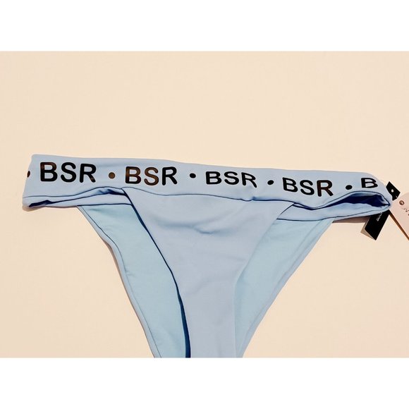 BSR By Samii Ryan Cheeky Coverage Break The Rules Bikini Bottoms Blue - Picture 6 of 9